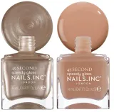 Nails Inc. 45 Second Mocha Mousse - набор лаков для ногтей, 2 мл — фото 2