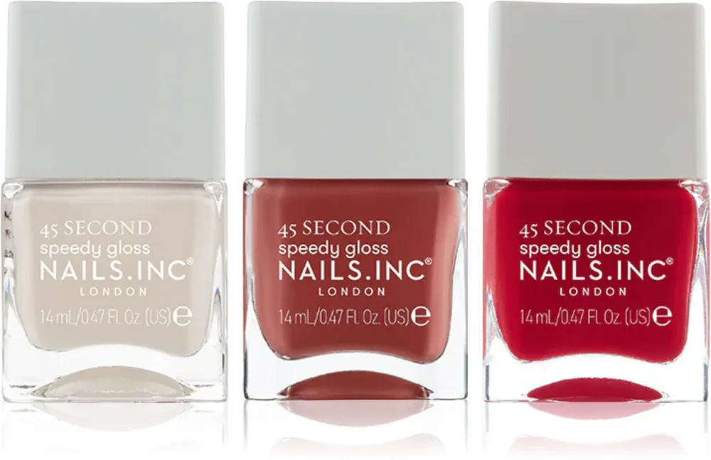 Nails Inc. 45 Second Spicy Margarita - набор лаков для ногтей, 3 мл