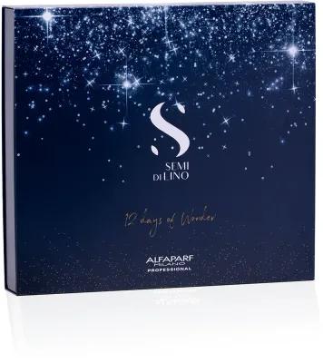 Alfaparf Milano Semi di Lino Advent Calendar - Адвент-календарь для красивых волос и кожи, 12 шт