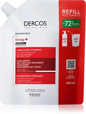 Vichy Dercos Energising - шампунь, укрепляющий против выпадения волос, 400 мл (VCH08467)