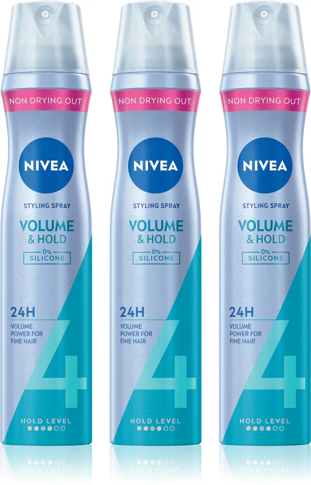 Набор NIVEA Volume Care лаки для волос для объёма, сильная фиксация, 3 шт. по 250 мл 3 x 250 мл