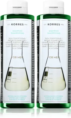 Korres Cystine & Minerals - шампунь против выпадения волос удобная упаковка для мужчин, 2 мл