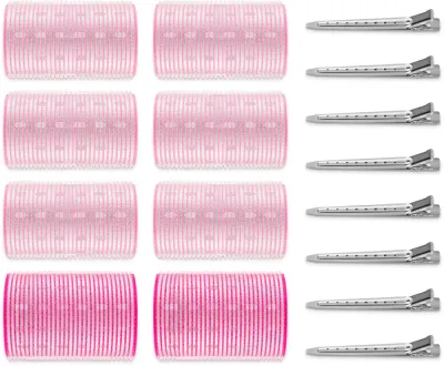 Бигуди для волос BrushArt Hair Thermal hair rollers set термические, с зажимами, 8 шт