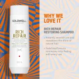 Goldwell Dualsenses Rich Repair - В контексте шампуня для волос: набор для путешествий питание и увлажнение, 3 шт — фото 2