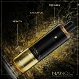 Nanoil Keratin - укрепляющий мицеллярный шампунь с кератином, 300 мл — фото 3