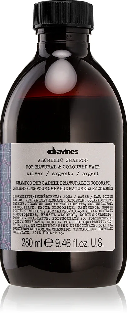 Davines Alchemic Shampoo Silver - Питательный шампунь для выделения цвета волос, 280 мл