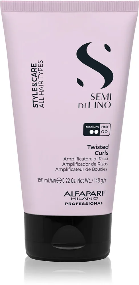 Alfaparf Milano Semi di Lino Style&Care Twisted curls - Укрепляющий крем для стайлинга, выделяющий волны, 150 мл
