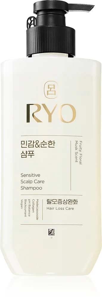 RYO Sensitive Scalp Care Shampoo - Успокаивающий шампунь для чувствительной кожи, 480 мл