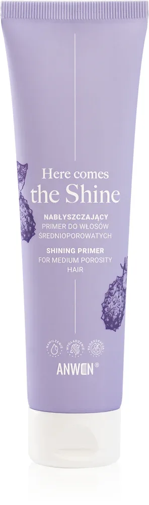 Праймер для волос Anwen Here Comes The Shine Shining Primer For Medium Porosity Hair для блеска, для волос средней пористости, 100 мл