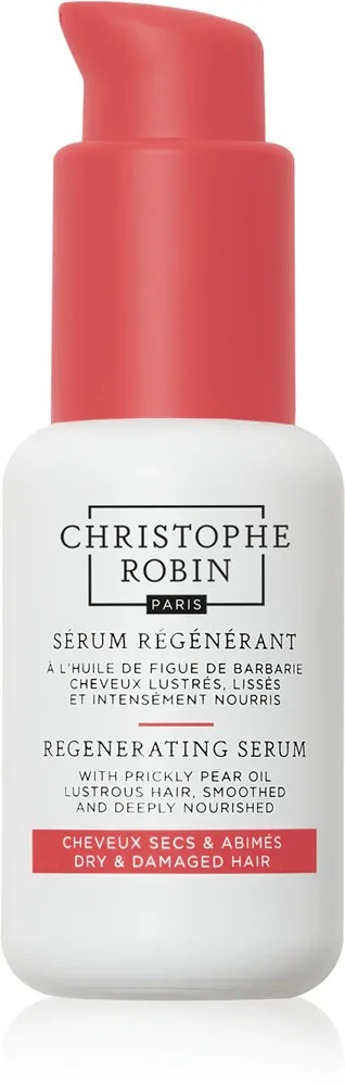 Christophe Robin Regenerating Serum with Prickly Pear Oil - Регенерирующая сыворотка для сухих, поврежденных и после химических процедур волос, 50 мл