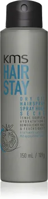 KMS Hair Stay Dry Oil Hairspray - Сухой масляный спрей с легкой фиксацией, 150 мл