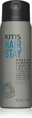 KMS Hair Stay Working Hairspray - Лак для волос для поврежденных частым сушением, 75 мл