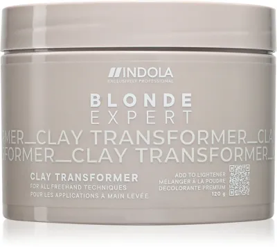 Осветлитель для волос Indola Blond Expert Clay Transformer на основе глины, профессиональный, 120 г