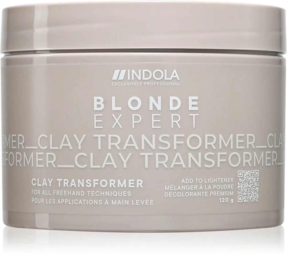 Осветлитель для волос Indola Blond Expert Clay Transformer на основе глины, профессиональный, 120 г