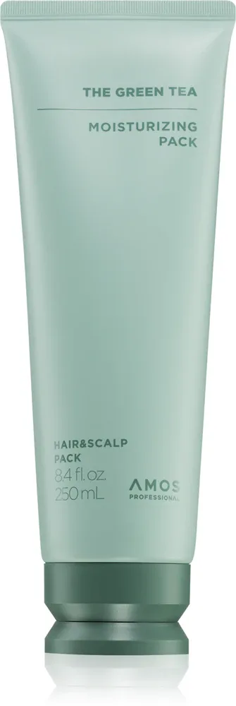 AMOS PROFESSIONAL The Green Tea Moisturizing Pack - Увлажняющий бальзам против выпадения волос, 250 мл