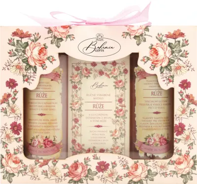 Bohemia Gifts & Cosmetics Rosarium - Набор косметики Bohemia Gifts Cosmetics Rosarium, гель для душа, шампунь и мыло ручной работы, подарочный II.