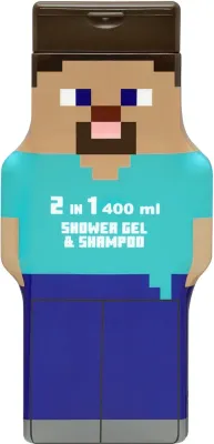 Гель для душа и шампунь Minecraft детский, для всех типов волос, 400 мл