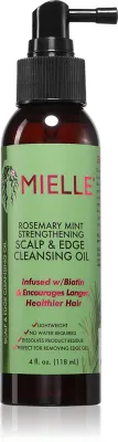 Масло для очищения волос Mielle Rosemary Mint Scalp Edge Cleansing Oil сухой шампунь в форме масла, для кудрявых волос, 118 мл