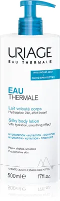 Uriage Eau Thermale Silky Body Lotion - Шелковый бальзам для тела для сухой и чувствительной кожи, 500 мл