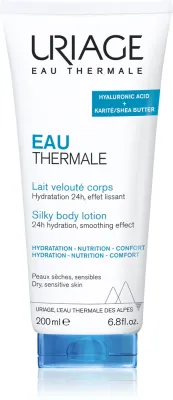 Uriage Eau Thermale Silky Body Lotion - Шелковый бальзам для тела для сухой и чувствительной кожи, 200 мл