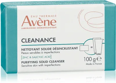 Avène Cleanance Purifying Solid Cleanser - Мыло твёрдое Avene Cleanance Purifying Solid Cleanser очищающее, с салициловой кислотой, 100 г, 100 г