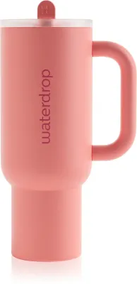 Термокружка Waterdrop Explorer Tumbler с трубочкой и ручкой, из нержавеющей стали, 1100 ml