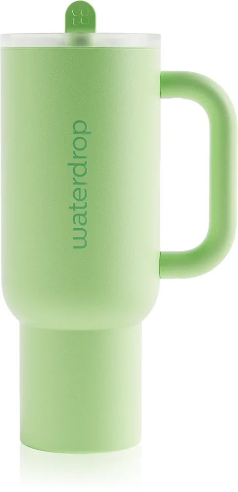 Термокружка Waterdrop Explorer Tumbler с трубочкой и ручкой, из нержавеющей стали, 1100 ml
