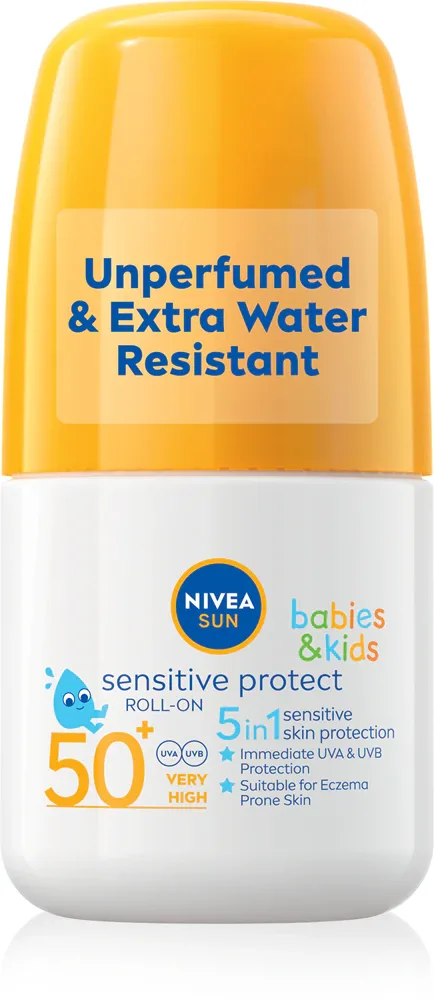 NIVEA SUN Sensitiv - Молочко для загара для детей в ролике SPF 50+, 50 мл