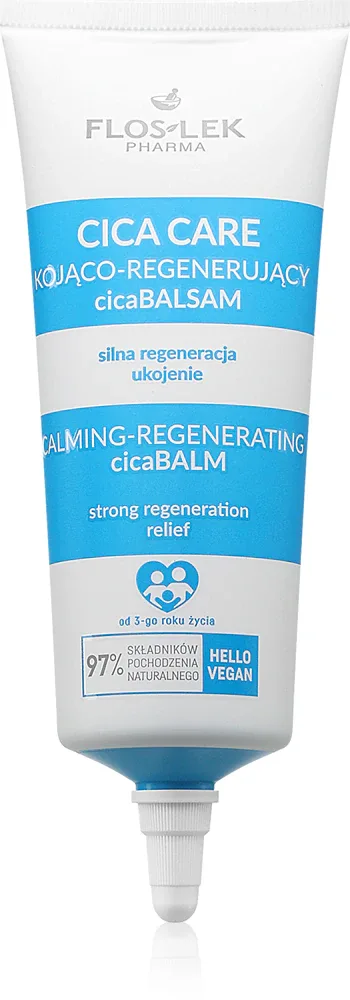 FlosLek Pharma Cica Care Calming-Regenerating CicaBalm - Успокаивающий бальзам для сухой и чувствительной кожи, 60 мл