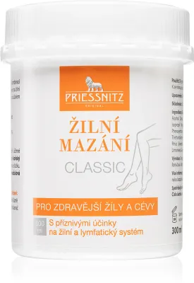 Priessnitz Classic - Крем для массажа благоприятно влияет на кровеносную и лимфатическую систему, 300 мл