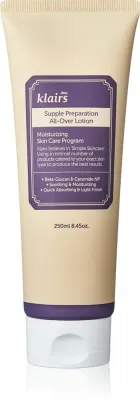Klairs Supple Preparation All-Over Lotion - Глубоко увлажняющее молочко для тела для сухой кожи, 250 мл