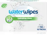 WaterWipes Hydrating Clean - Освежающие влажные салфетки, 12 шт — фото 1