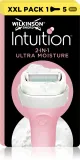 Бритва для тела Wilkinson Sword Intuition 2in1 Ultra Moisture Razor со сменной головкой, для подмышек, ног и интимной зоны — фото 1
