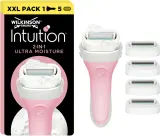 Бритва для тела Wilkinson Sword Intuition 2in1 Ultra Moisture Razor со сменной головкой, для подмышек, ног и интимной зоны — фото 2