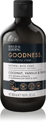 Baylis & Harding Goodness Coconut, Vanilla & Shea - Пена для ванны Baylis Harding Goodness Coconut, Vanilla Shea с маслом ши, для всех типов кожи, 500 мл, 500 мл