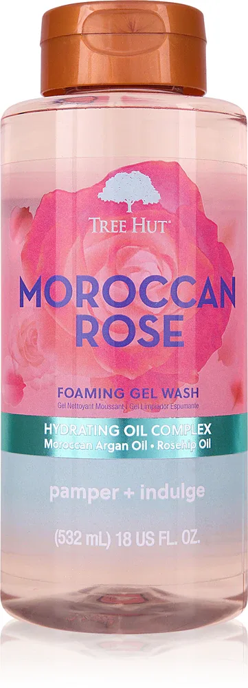 Tree Hut Moroccan Rose Foaming Gel Wash - Пенящийся гель для душа, 532 мл