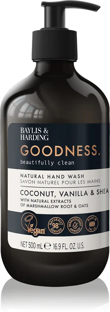 Baylis & Harding Goodness Coconut, Vanilla & Shea - Жидкое мыло для рук Baylis Harding Goodness Coconut, Vanilla Shea с ароматом кокоса и ванили, 500 мл, 500 мл