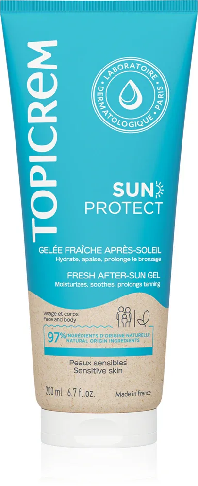 Topicrem Sun Protect Fresh After-Sun Gel - Охлаждающий гель после загара, 200 мл