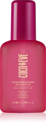 Coco & Eve Sunny Honey Tan Boosting Anti-Aging Body Oil SPF 50 - Масло для загара с защитой от старения кожи SPF 50, 150 мл