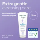 Бальзам для мытья Weleda Baby Derma детский, для чувствительной и атопичной кожи, 200 мл — фото 6