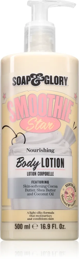 Soap & Glory Smoothie Star - Молочко для тела Soap Glory Smoothie Star с маслом какао и миндаля, ваниль, 500 мл, 500 мл