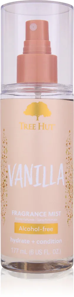 Спрей для тела Tree Hut Vanilla освежающий, с ароматом ванили, 177 мл