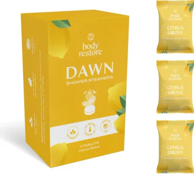Таблетки для душа Body Restore Dawn шипучие, с цитрусовым ароматом, 3 шт zapachy Citrus Groove