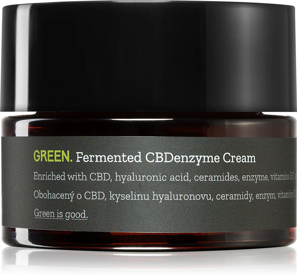 Canneff Green Fermented CBDenzyme Cream - Интенсивный омолаживающий крем с CBD, 50 мл