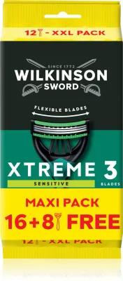 Бритвенный станок Wilkinson Sword Xtreme 3 Sensitive со сменными головками и увлажняющей полосой