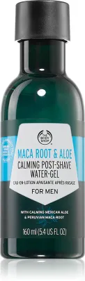 The Body Shop Maca Root & Aloe Calming Post-Shave Water Gel - Гель после бритья с успокаивающим действием, 160 мл