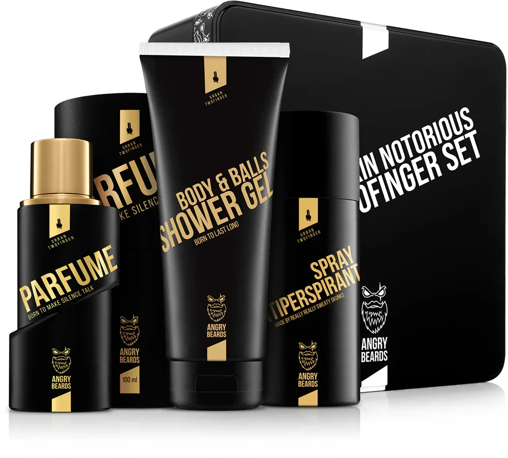 Angry Beards Fakin Notorious Urban Twofinger Set - Подарочный набор для мужчин, 1 шт
