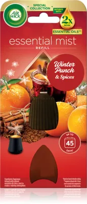 Air Wick Essential Mist Winter Punch & Spices - Наполнение для диффузоров, 20 мл