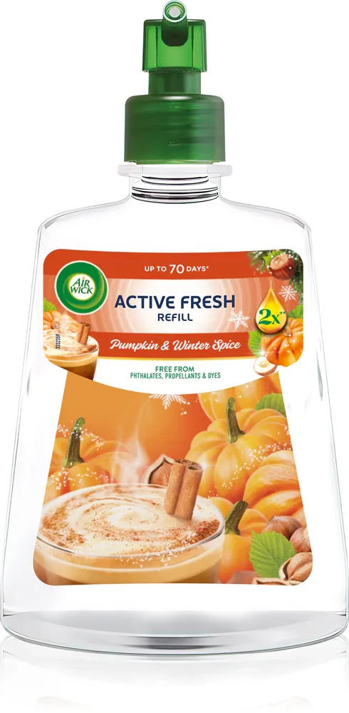 Освежитель воздуха Air Wick Active Fresh Pumpkin Winter Spice, пряный сладкий аромат, 228 мл