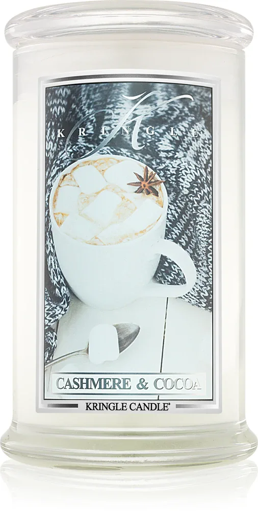 Kringle Candle Cashmere & Cocoa - душистая свеча, 624 г